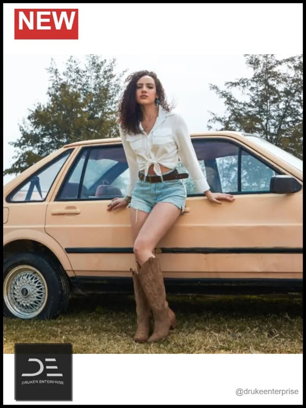 Embroidered Knee High Cowboy Boots for Women Wide Calf Pull On Block Heel